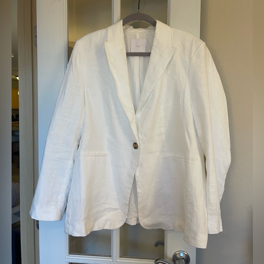 Mango Linen Blazer